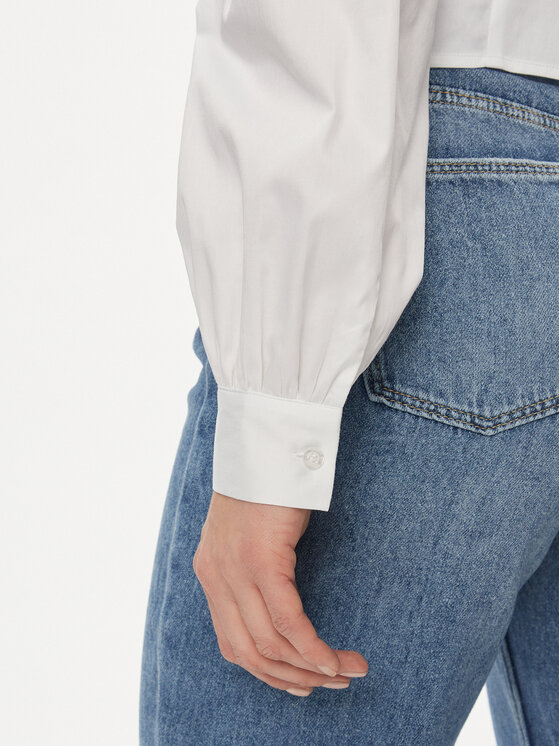 Guess Guess Košeľa W4RH59 WE2Q0 Biela Slim Fit