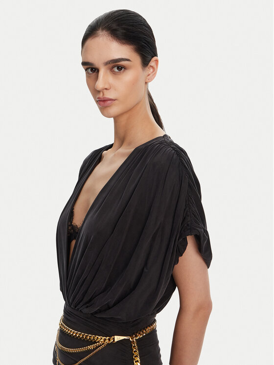 Elisabetta Franchi Elisabetta Franchi Φόρεμα κοκτέιλ AB-765-51E2 Μαύρο Regular Fit