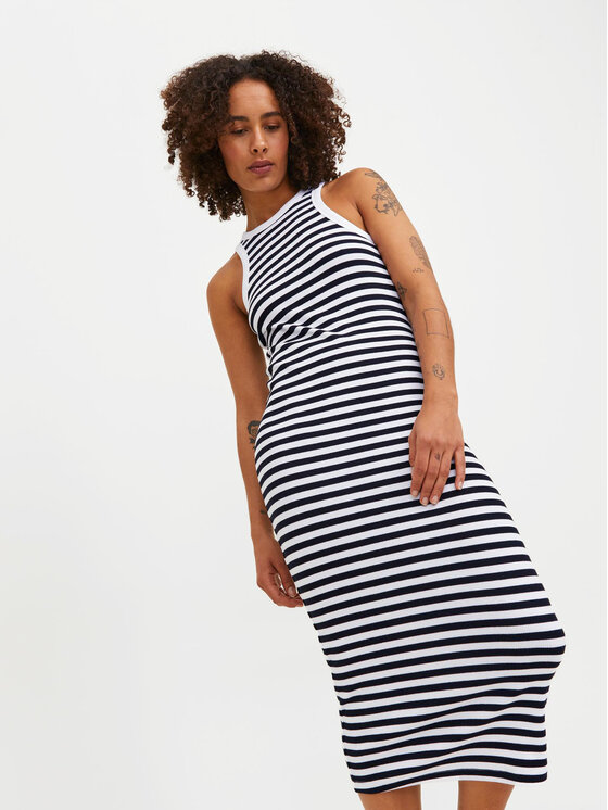 JJXX JJXX Vasarinė suknelė Forest 12249666 Tamsiai mėlyna Slim Fit