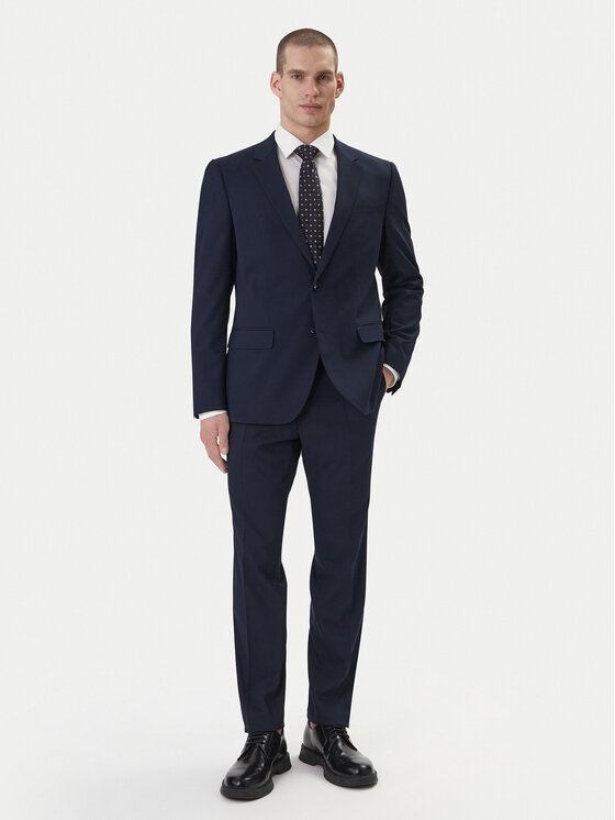 HUGO Garnitur Henry/Getlin232X 50557616 Granatowy Slim Fit