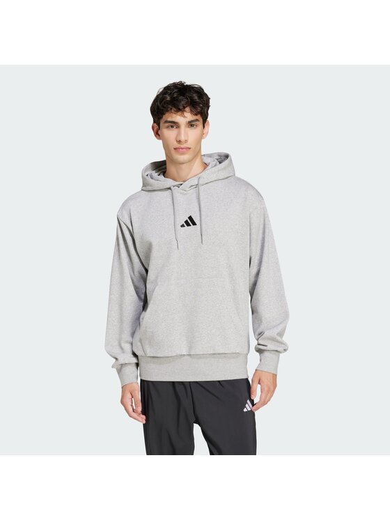 adidas adidas Mikina Essentials Feelcozy JE3809 Svetlosivá Regular Fit