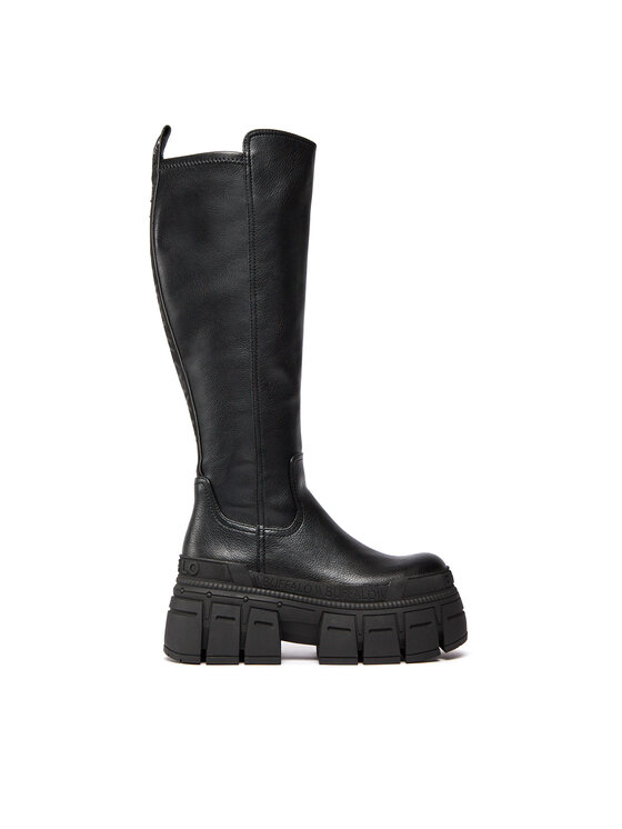 Buffalo Buffalo Čizme preko koljena Gospher Stretch Boot 1622354 Crna