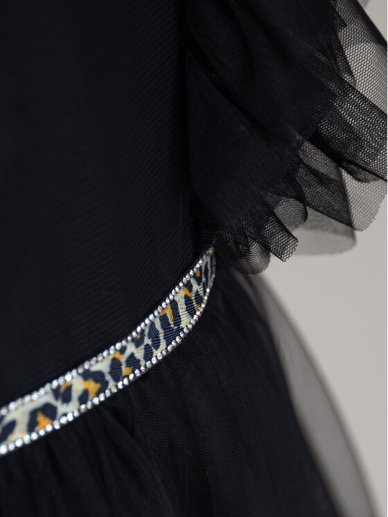 SLY SLY Sukienka elegancka 4W-01 Czarny Comfortable Fit