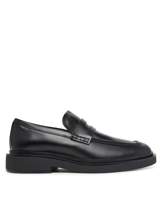 Calvin Klein Calvin Klein Nizki čevlji Sq Rubber Band Loafer Wax Lth HM0HM02273 Črna