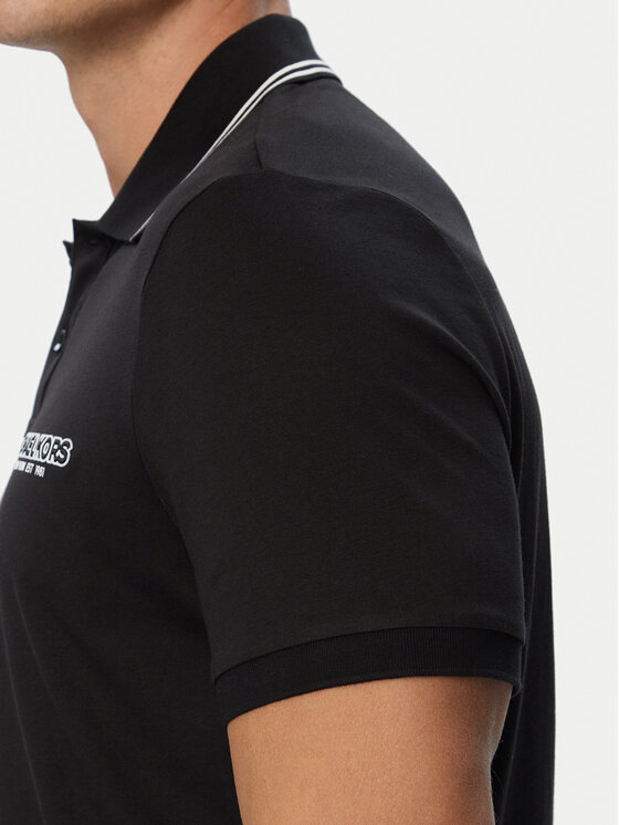 MICHAEL Michael Kors MICHAEL Michael Kors Polo särk CF6536S19P Must Regular Fit