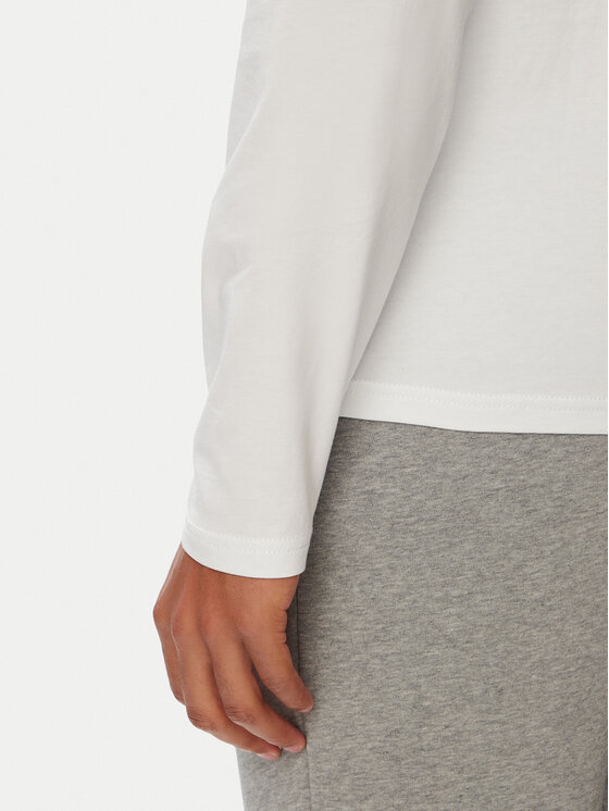 Napapijri Napapijri Тениска с дълъг ръкав Salis NP0A4HN7 Бял Regular Fit