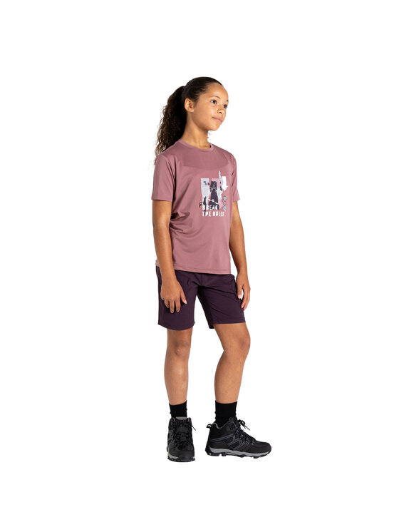 Dare2B Dare2B T-Shirt Break The Rules Amuse II Fioletowy Short Fit