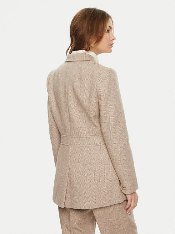 Bruuns Bazaar Bruuns Bazaar Marynarka Baki BBW4290 Beżowy Slim Fit