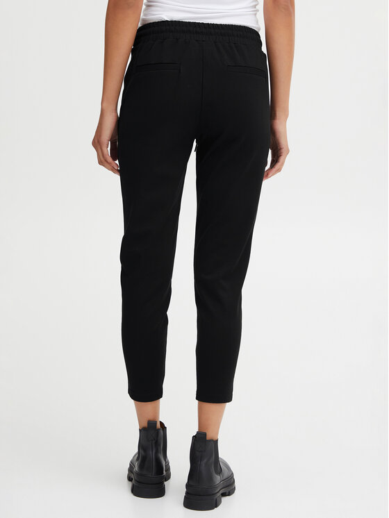 ICHI ICHI Pantaloni di tessuto 20104757 Nero Slim Fit