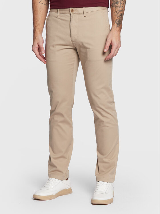 Tommy Hilfiger Pantaloni chino Core Denton MW0MW28884 Bej Straight Fit
