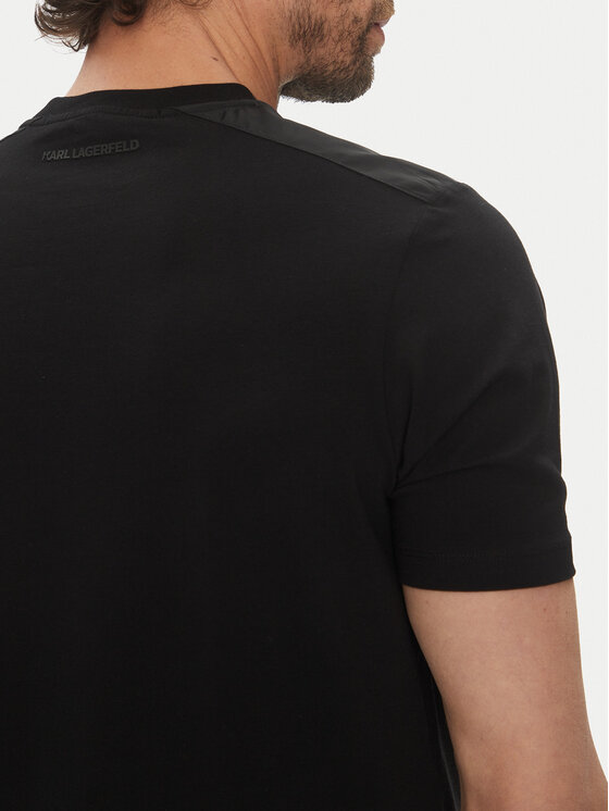 KARL LAGERFELD KARL LAGERFELD Majica 755037 552221 Črna Regular Fit