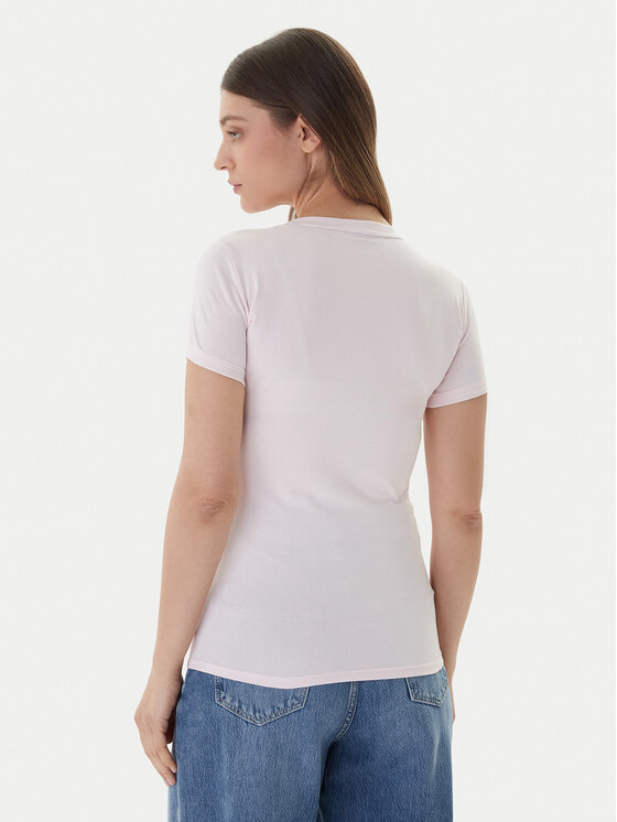 Guess Guess T-Shirt W2YI45 J1314 Ροζ Slim Fit