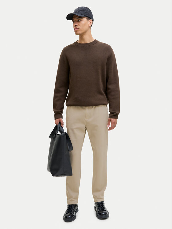 Jack & Jones Jack & Jones Spodnie materiałowe Ace Neo 12282533 Beżowy Tapered Fit