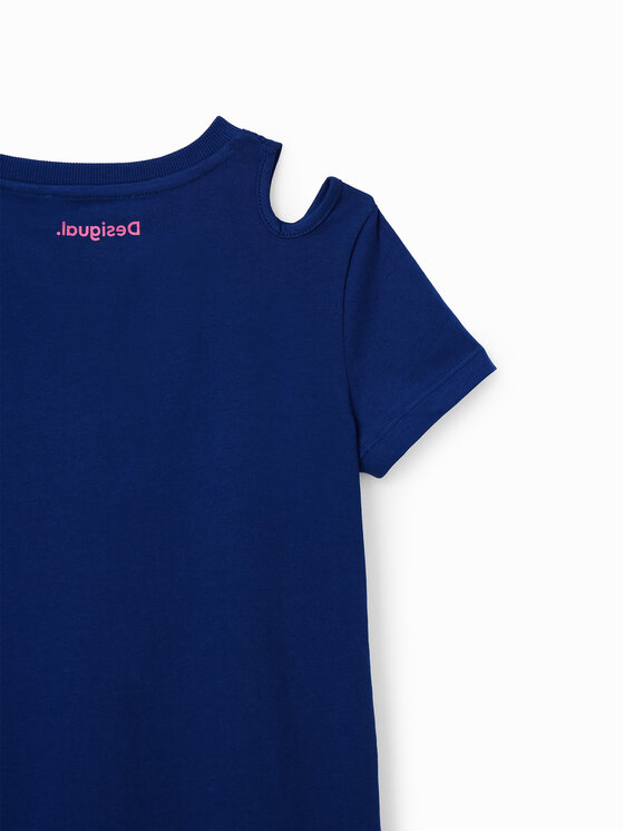 Desigual Desigual Kleid für den Alltag 23SGVK09 Dunkelblau Regular Fit