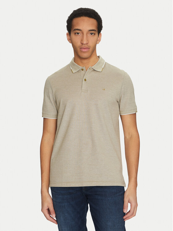 Calvin Klein Calvin Klein Поло K10K114475 Зелений Regular Fit