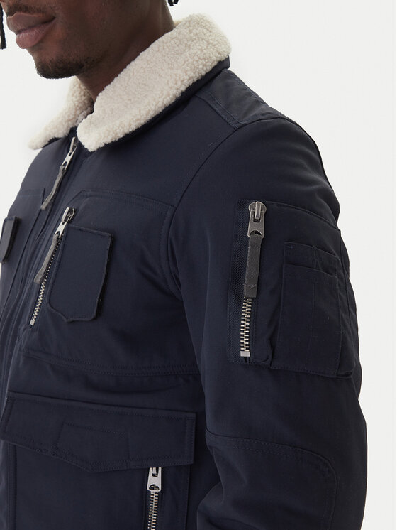Aeronautica Militare Aeronautica Militare Bunda bomber 252AB3024UCT03151 Tmavomodrá Regular Fit
