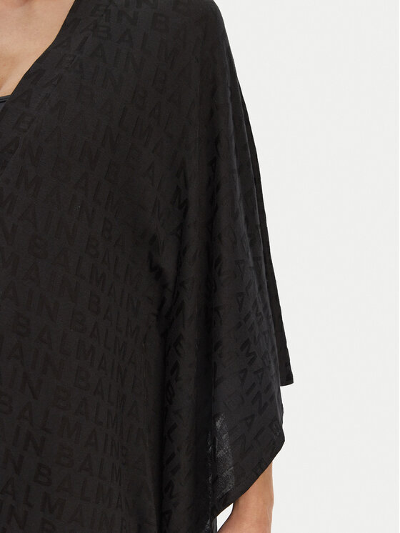 Balmain Balmain Pareo kendő BKA282120 Fekete Regular Fit