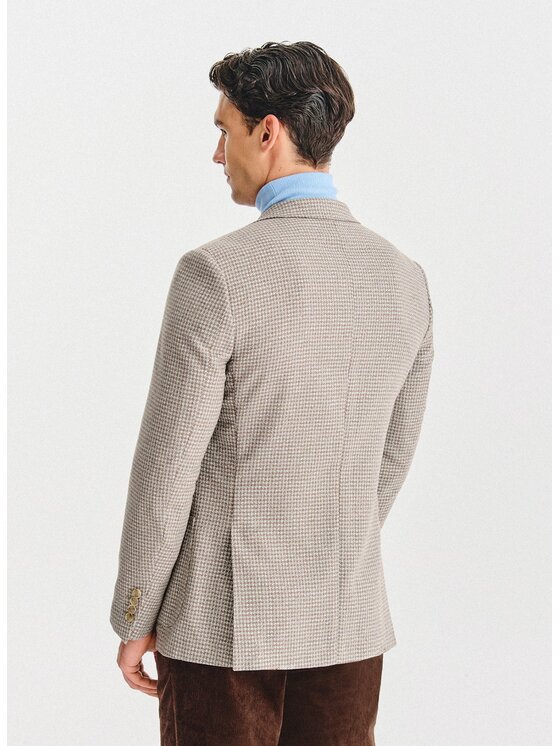 Pako Lorente Pako Lorente Marynarka P25WP-3X-012 Beżowy Classic Fit