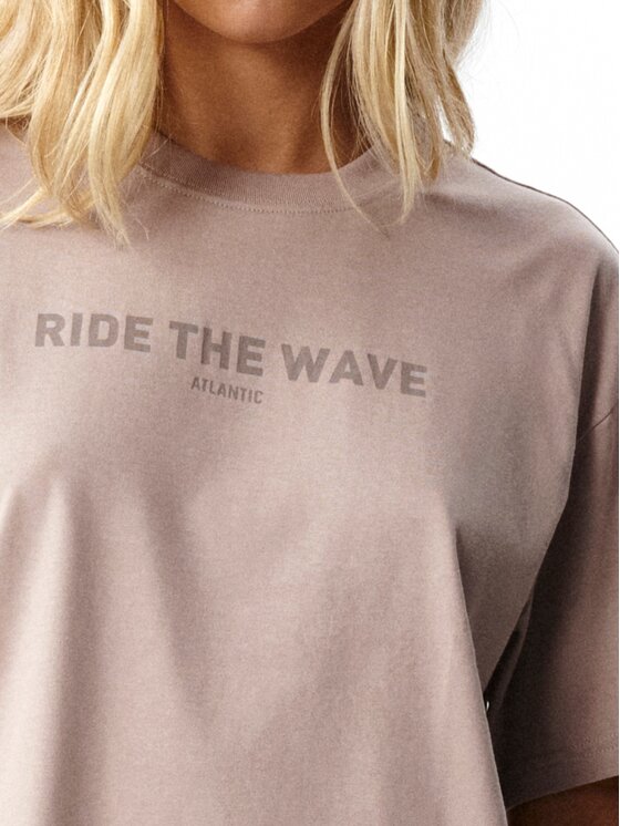 Atlantic Atlantic Piżama Ride the Wave Peach Effect Różowy Regular Fit