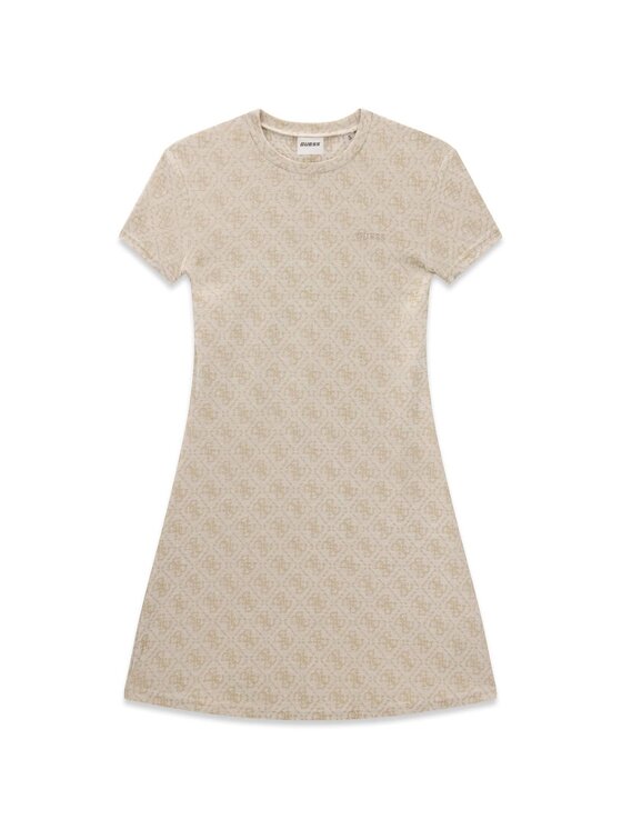 Guess Guess Sukienka codzienna 182903 Beżowy Classic Fit