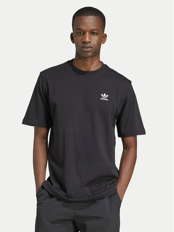 adidas Tričko Trefoil Essentials JI8545 Čierna Regular Fit