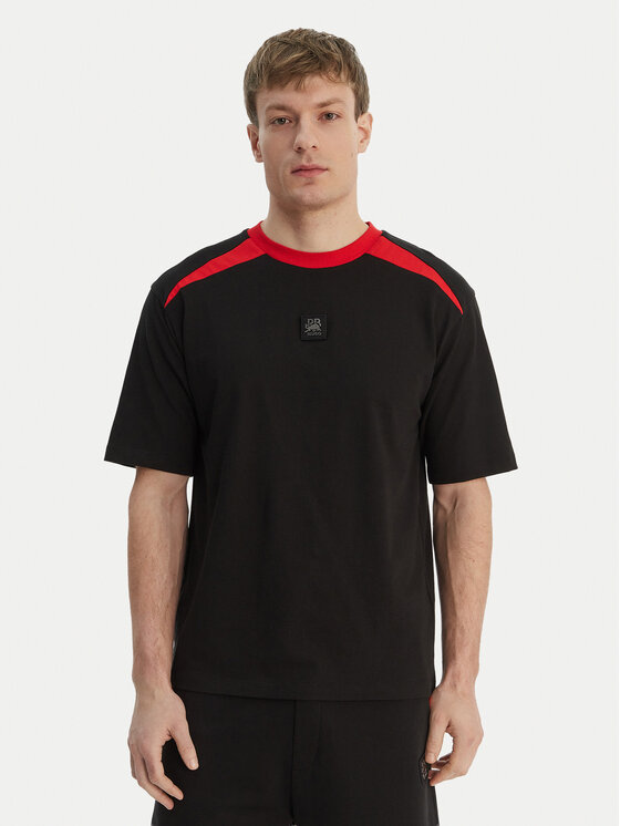 HUGO Tricou Dedril_RB 50559670 Negru Regular Fit