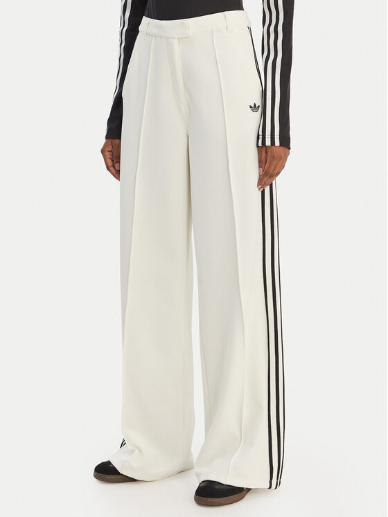 adidas adidas Pantaloni din material Sport Tailored KC9089 Alb Wide Leg