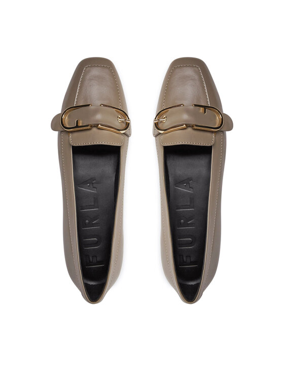 Furla Furla Loaferice Flow Ballerina T.5 YH46FOW-BX2680-1257S-10073700 Bež