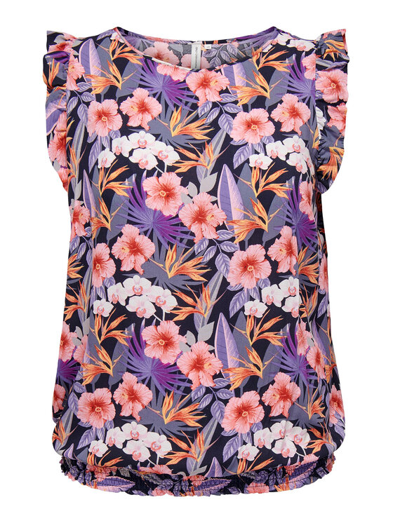 ONLY Carmakoma ONLY Carmakoma Bluza 15298017 Pisana Regular Fit