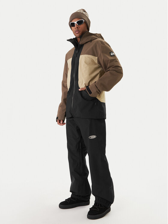 Quiksilver Quiksilver Μπουφάν για snowboard Forever Stretch Goretex Jk EQYTJ03477 Καφέ Modern Fit
