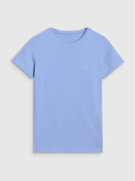 4F 4F Tričko 4FWMM00TTSHF2255-32S Tmavomodrá Slim Fit
