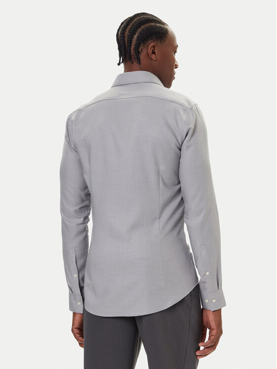 Calvin Klein Calvin Klein Košeľa LV019EU066 Sivá Slim Fit