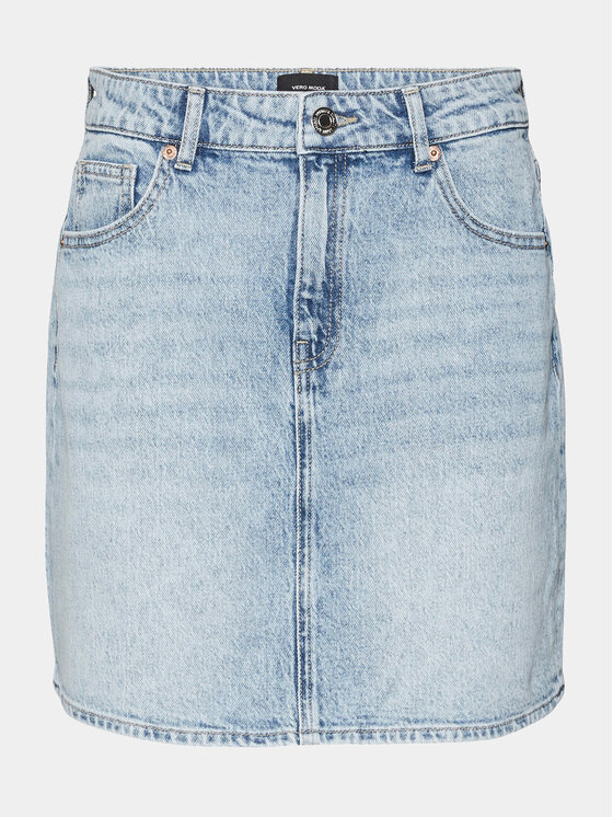 Vero Moda Vero Moda Spódnica jeansowa Tessa 10301536 Niebieski Regular Fit