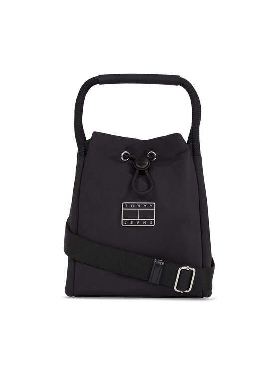 Tommy Jeans Ročna Torba Tjw Summer Festival Bucket Bag AW0AW14963 Črna