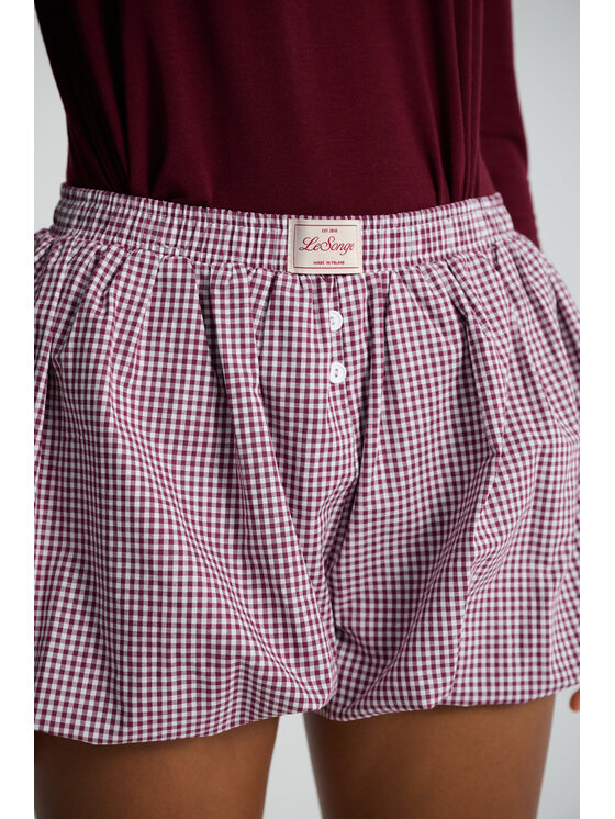 Le Songe Le Songe Szorty materiałowe RAMI Fioletowy Basic Fit