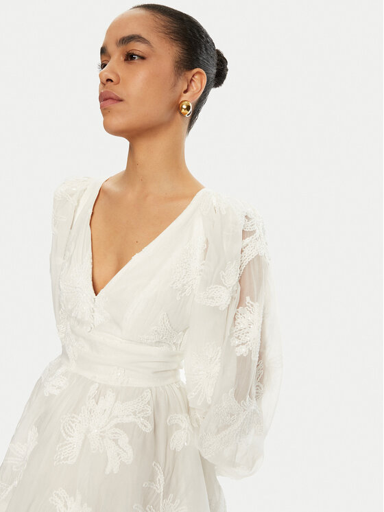 Bardot Bardot Kokteilinė suknelė 58475DB5 Écru Regular Fit