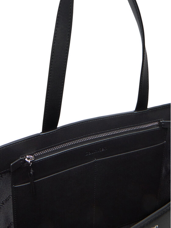 Calvin Klein Calvin Klein Ročna torba Ck Mixmedia Medium Shopper K60K613011 Črna