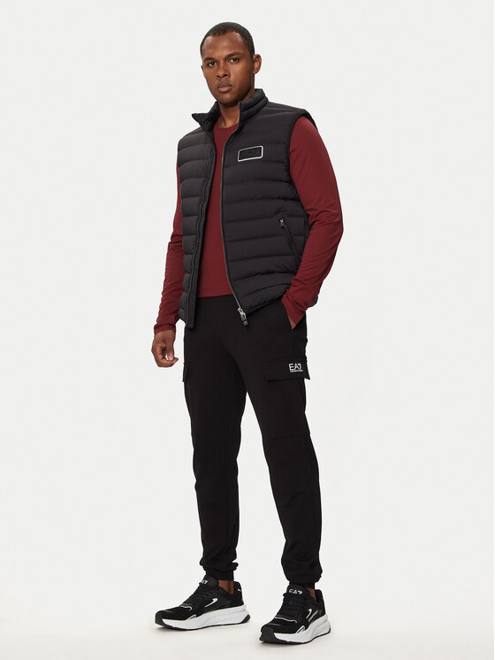 EA7 Emporio Armani EA7 Emporio Armani Prsluk 6DPQ02 PNHAZ 1200 Crna Regular Fit