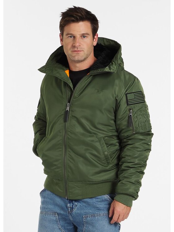 PITBULL PITBULL Kurtka zimowa Encino XXL Zielony Regular Fit
