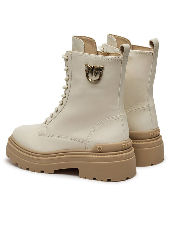 PINKO PINKO Schnürstiefeletten Mia 11 SD0141 P001 Écru