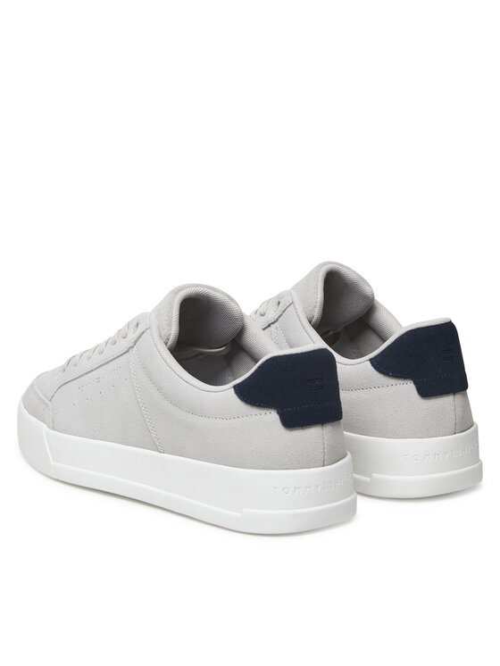 Tommy Hilfiger Tommy Hilfiger Sneakersy Th Court Summer Suede FM0FM05517 Szary