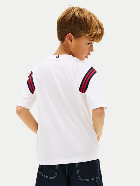 Tommy Hilfiger Tommy Hilfiger Tričko KB0KB10272 Biela Regular Fit