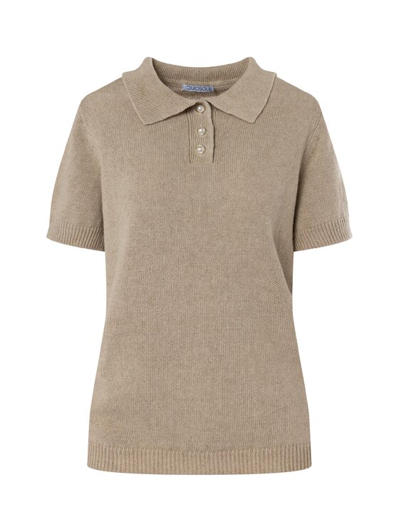 QUIOSQUE QUIOSQUE Sweter 6UF002 Beżowy Regular Fit