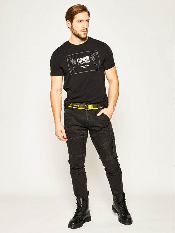 Cavalli Class Cavalli Class T-Shirt B3JVB715 Schwarz Regular Fit