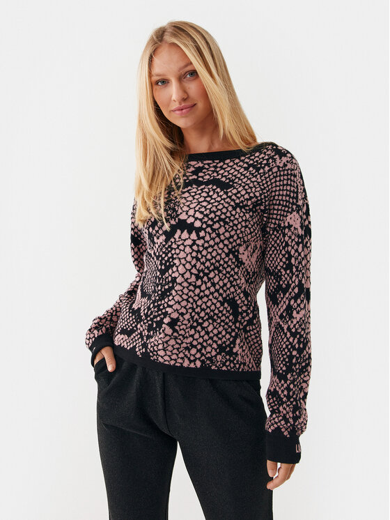 Liu Jo Sport Pulover TF3059 MS75L Colorat Relaxed Fit