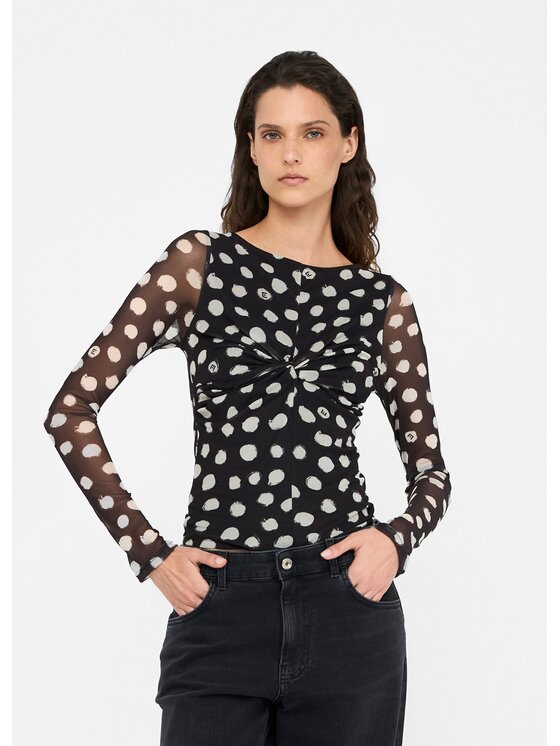 Liu Jo Liu Jo T-shirt UF5269JS007M9169 Nero Slim Fit