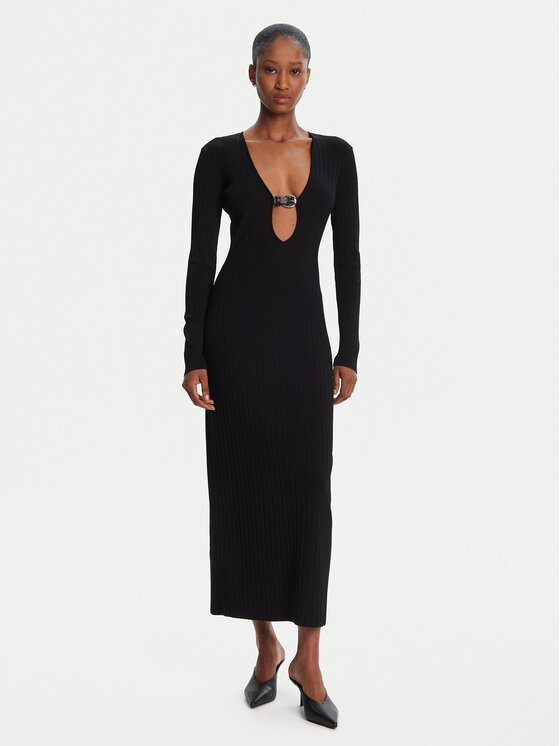 STAUD STAUD Kokteilinė suknelė Murphy R25R2135VN Juoda Slim Fit