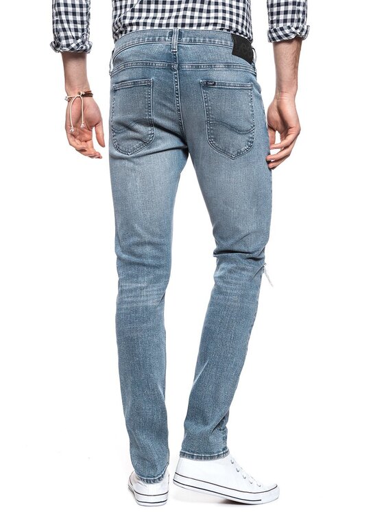 Lee Lee Jeansy LUKE Niebieski Slim Fit