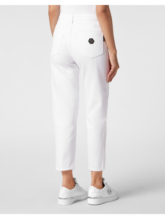 PHILIPP PLEIN PHILIPP PLEIN Jeansy 1273 Biały