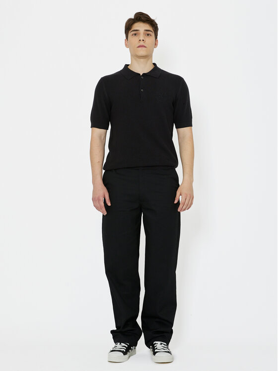 Richmond X Richmond X Тениска с яка и копчета Carena UMP24214PO Черен Regular Fit